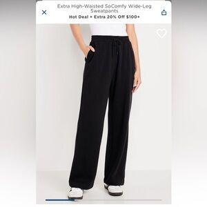 Womens’ Old Navy SoComfy High-Waisted Sweatpants - Size Large